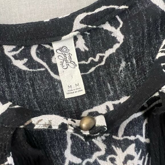 Free people long sleeve tree swing tunic mini dress - Picture 12 of 16